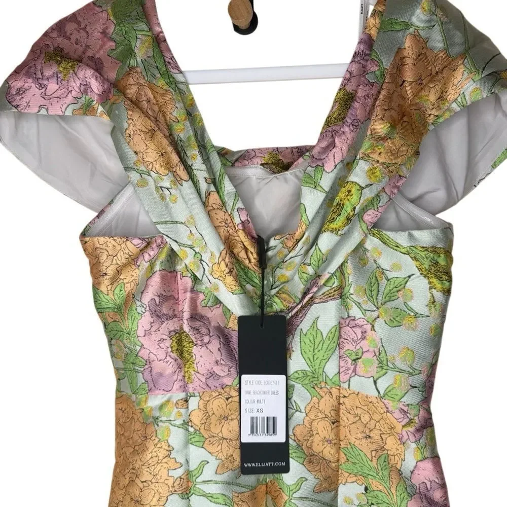 NWT Elliatt Off-Shoulder Beachcomber Sheath Dress size XS - Picture 7 of 8